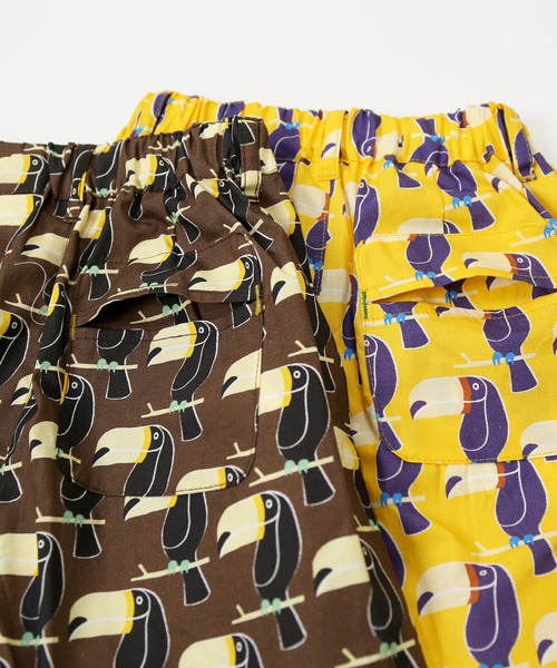 DILASH（ディラッシュ）の「オオハシ柄ハーフパンツ（その他パンツ・キッズ・マスタード/ブラウン・90/140/110/100/120/80/130）」の4枚目の写真