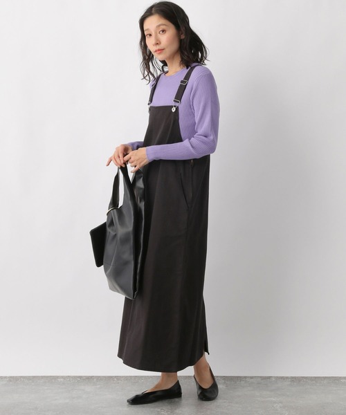 LEPSIM（レプシィム）の「12ゲージリブグルーニットプルオーバー　237851（ニット/セーター・レディース・ブラック/グレイッシュベージュ/パープル・LARGE/MEDIUM）」の7枚目の写真