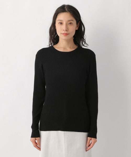 LEPSIM（レプシィム）の「12ゲージリブグルーニットプルオーバー　237851（ニット/セーター・レディース・ブラック/グレイッシュベージュ/パープル・LARGE/MEDIUM）」の8枚目の写真