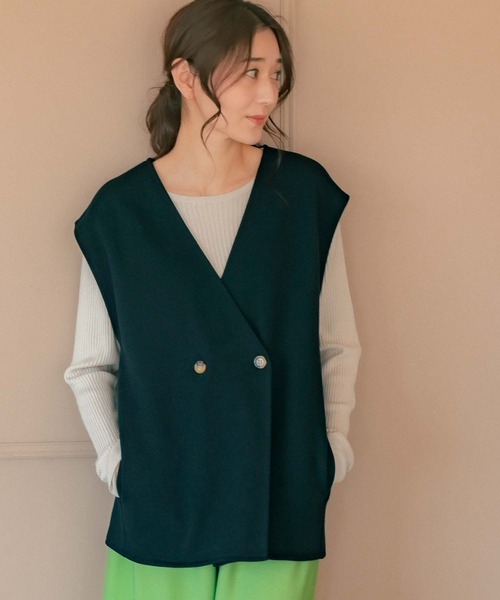 LEPSIM（レプシィム）の「12ゲージリブグルーニットプルオーバー　237851（ニット/セーター・レディース・ブラック/グレイッシュベージュ/パープル・LARGE/MEDIUM）」の21枚目の写真