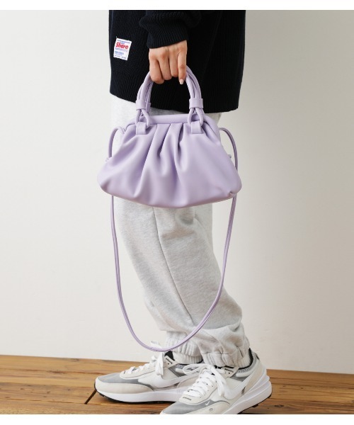 RODEO CROWNS WIDE BOWL（ロデオクラウンズワイドボウル）の「CLASP ポシェット（ショルダーバッグ・レディース・ライトグリーン/ライトパープル/ブラック・FREE）」の16枚目の写真