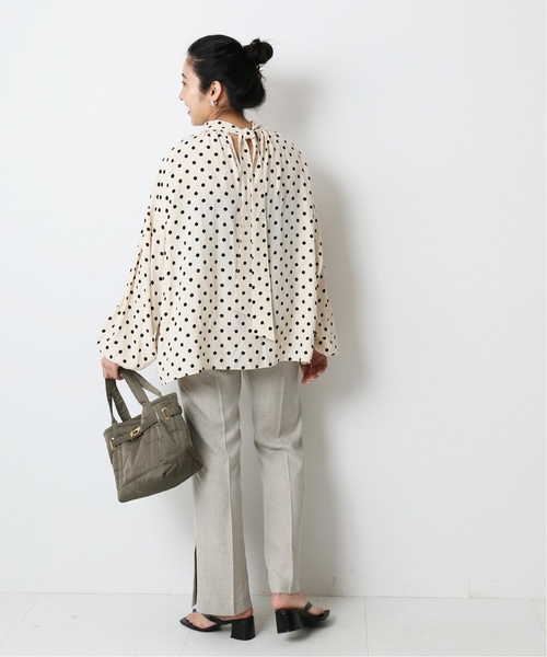 journal standard L'essage（ジャーナルスタンダードレサージュ）の「IPEKER ボウタイブラウス◆（シャツ/ブラウス・レディース・ブラック/ナチュラル/ピンク・FREE）」の15枚目の写真