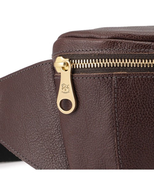 IL BISONTE(イルビゾンテ)の「IL BISONTE / ORIGINAL LEATHER / バムバッグ(ボディバッグ/ウエストポーチ・レディース・ブラック/ダークブラウン/ナチュラル/グレー/ライトブラウン・FREE)」の12枚目の写真
