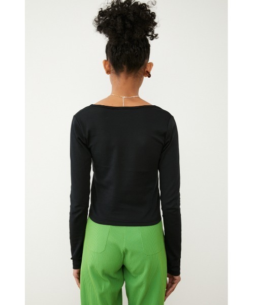 SLY（スライ）の「Sly Skin LOGO COMPACT L/T ロゴ コンパクト ロングスリーブ トップス（ルームウェア/パジャマ・レディース・ブラック/ブラウン/ライトイエロー・FREE）」の21枚目の写真