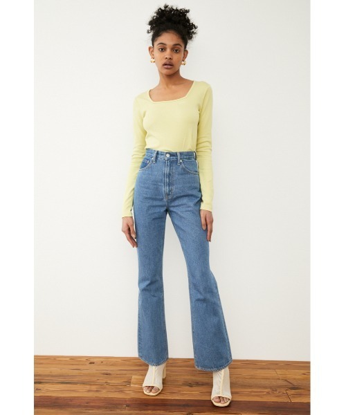 SLY（スライ）の「Sly Skin LOGO COMPACT L/T ロゴ コンパクト ロングスリーブ トップス（ルームウェア/パジャマ・レディース・ブラック/ブラウン/ライトイエロー・FREE）」の19枚目の写真