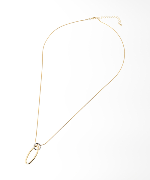 Simplicite(サンプリシテ)の「ダブルリングロングネックレス(ネックレス・レディース・シルバー/ゴールド・FREE)」の7枚目の写真