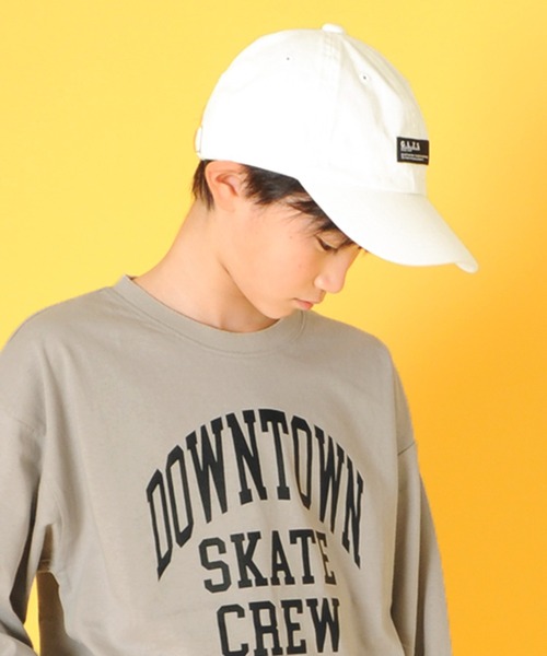 GLAZOS(グラソス)の「ネーム付きツイルキャップ(キャップ・キッズ・ホワイト/ベージュ/ブルー/ブラック・フリー)」の1枚目の写真