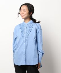 Te chichi | フロントフリルバンドカラーブラウス(シャツ/ブラウス)