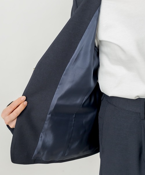 RIVE DROITE（リヴドロワ）の「セットアップ可能/ソフトストレッチVネックジャケット（テーラードジャケット・レディース・ベージュ/ネイビー・38/36）」の11枚目の写真