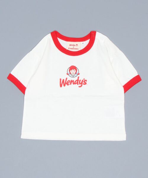 BABYDOLL(ベビードール)の「WENDYS 親子お揃い Tシャツ 6693K(Tシャツ/カットソー・キッズ・レッド/ネイビー・100cm/90cm/130cm/110cm/140cm/120cm/80cm)」の2枚目の写真