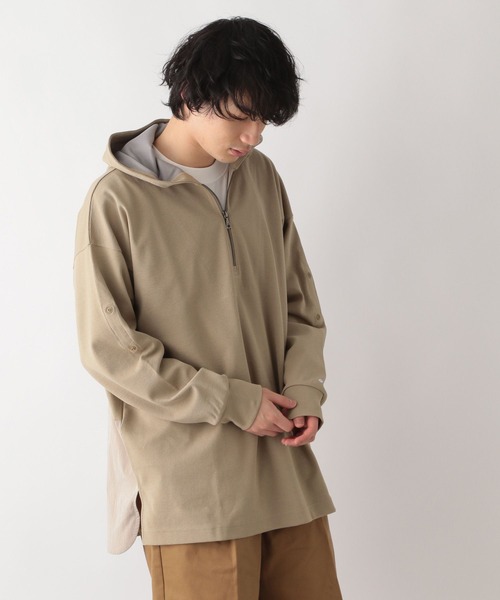 GLOBAL WORK(グローバルワーク)の「LOGOS*GWメキシパーカー/265250(パーカー・メンズ・ベージュ/グリーン・SMALL/MEDIUM/LARGE/X-LARGE)」の4枚目の写真