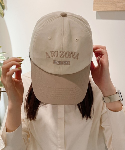 Me%（ミィパーセント）の「2トーンキャップ（キャップ・レディース・ネイビー/ベージュ・FREE）」の2枚目の写真