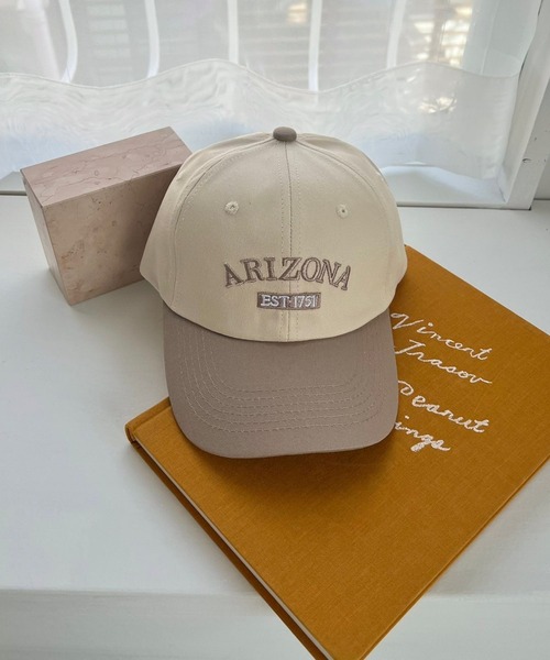 Me%（ミィパーセント）の「2トーンキャップ（キャップ・レディース・ネイビー/ベージュ・FREE）」の11枚目の写真