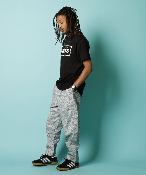 MUSIC TEE（ミュージックティー）の「S/S TEE "OASIS LOGO" / ショートスリーブ T "オアシス ロゴ”（Tシャツ/カットソー・メンズ・ライトブルー/ブラック・MEDIUM/LARGE/X-LARGE/SMALL）」の8枚目の写真