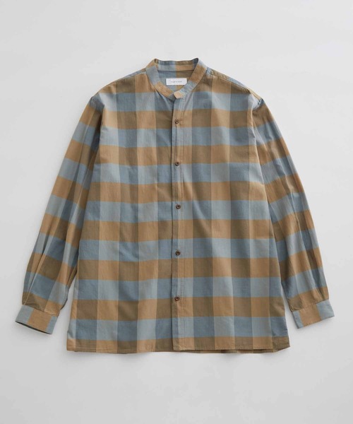 ADAM ET ROPE'（アダムエロペ）の「スリットネックバンドカラーシャツ（シャツ/ブラウス・メンズ・ベージュ系その他/ブラウン系その他2・M/L）」の3枚目の写真