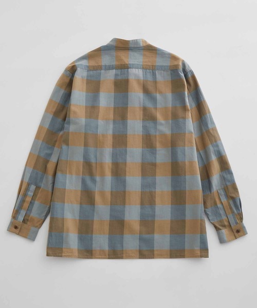 ADAM ET ROPE'（アダムエロペ）の「スリットネックバンドカラーシャツ（シャツ/ブラウス・メンズ・ベージュ系その他/ブラウン系その他2・M/L）」の4枚目の写真