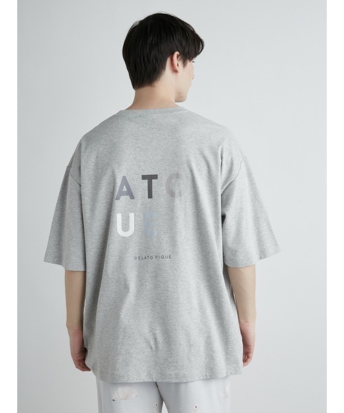 gelato pique(ジェラートピケ)の「【UNISEX】ワンポイントロゴビッグTシャツ(Tシャツ/カットソー・レディース・グレー/オフホワイト・M-L/S-M)」の17枚目の写真