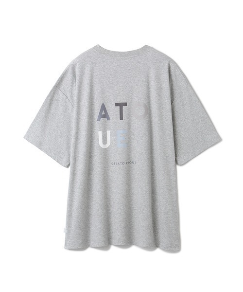 gelato pique(ジェラートピケ)の「【UNISEX】ワンポイントロゴビッグTシャツ(Tシャツ/カットソー・レディース・グレー/オフホワイト・M-L/S-M)」の18枚目の写真