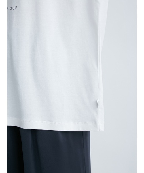 gelato pique(ジェラートピケ)の「【UNISEX】ワンポイントロゴビッグTシャツ(Tシャツ/カットソー・レディース・グレー/オフホワイト・M-L/S-M)」の8枚目の写真