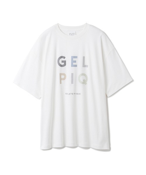 gelato pique(ジェラートピケ)の「【UNISEX】ワンポイントロゴビッグTシャツ(Tシャツ/カットソー・レディース・グレー/オフホワイト・M-L/S-M)」の19枚目の写真