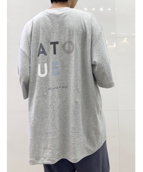 gelato pique(ジェラートピケ)の「【UNISEX】ワンポイントロゴビッグTシャツ(Tシャツ/カットソー・レディース・グレー/オフホワイト・M-L/S-M)」の22枚目の写真