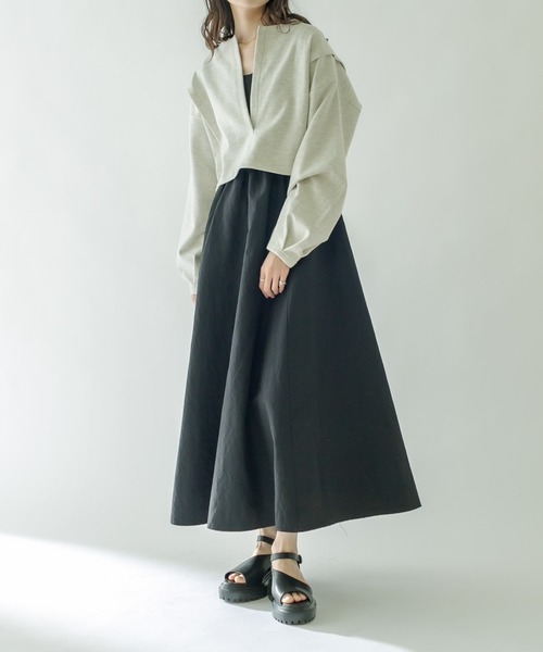 mystic（ミスティック）の「フレアタンクワンピースSET（ワンピース・レディース・ブラック/オフホワイト・1/2）」の19枚目の写真