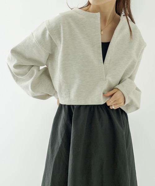 mystic（ミスティック）の「フレアタンクワンピースSET（ワンピース・レディース・ブラック/オフホワイト・1/2）」の14枚目の写真