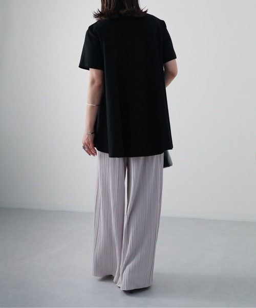 sakishimatokyo（サキシマトーキョー）の「プリーツワイドロングパンツ（その他パンツ・レディース・アイボリー/ブルー/ブラック/ベージュ/チャコールグレー・FREE）」の22枚目の写真