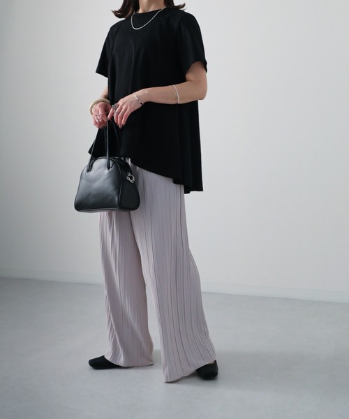 sakishimatokyo（サキシマトーキョー）の「プリーツワイドロングパンツ（その他パンツ・レディース・アイボリー/ブルー/ブラック/ベージュ/チャコールグレー・FREE）」の21枚目の写真