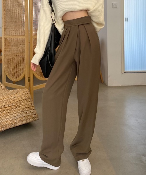 MANGROVE(マングローブ)の「ベルクロWタックパンツ(スラックス・レディース・ブラック/ベージュ・MEDIUM/LARGE)」の4枚目の写真