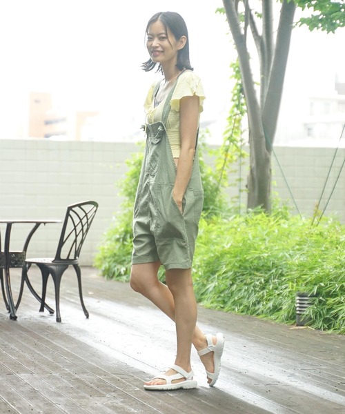 BILLABONG（ビラボン）の「BILLABONG レディース  SALOPETTE SHORTS  【2022年夏モデル】/ビラボンサロペット（サロペット/オーバーオール・レディース・ブラック/アーミー・MEDIUM/LARGE）」の14枚目の写真