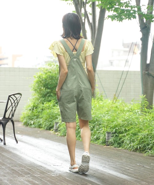 BILLABONG（ビラボン）の「BILLABONG レディース  SALOPETTE SHORTS  【2022年夏モデル】/ビラボンサロペット（サロペット/オーバーオール・レディース・ブラック/アーミー・MEDIUM/LARGE）」の15枚目の写真