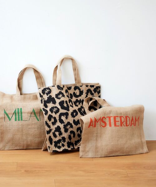 le.coeur blanc（ルクールブラン）の「Maison Bengal ジュートバッグ（トートバッグ・レディース・オレンジ/グリーン/ブラック系その他・FREE）」の4枚目の写真