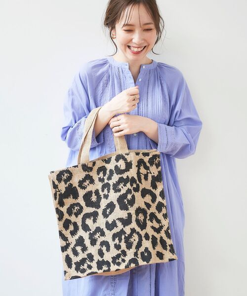 le.coeur blanc（ルクールブラン）の「Maison Bengal ジュートバッグ（トートバッグ・レディース・オレンジ/グリーン/ブラック系その他・FREE）」の5枚目の写真