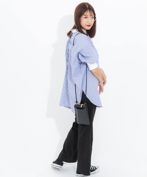 nemne store(ネンネストア)の「背中開きアソートクレリックシャツ(シャツ/ブラウス・レディース・オフホワイト/ピンク/オレンジ/ブルー・フリー)」の14枚目の写真