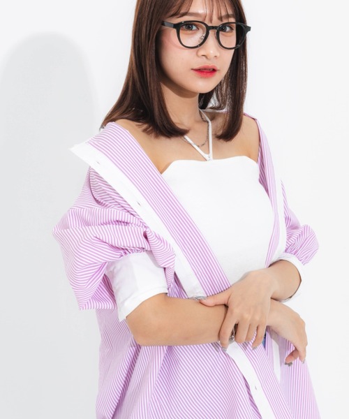 nemne store(ネンネストア)の「背中開きアソートクレリックシャツ(シャツ/ブラウス・レディース・オフホワイト/ピンク/オレンジ/ブルー・フリー)」の19枚目の写真