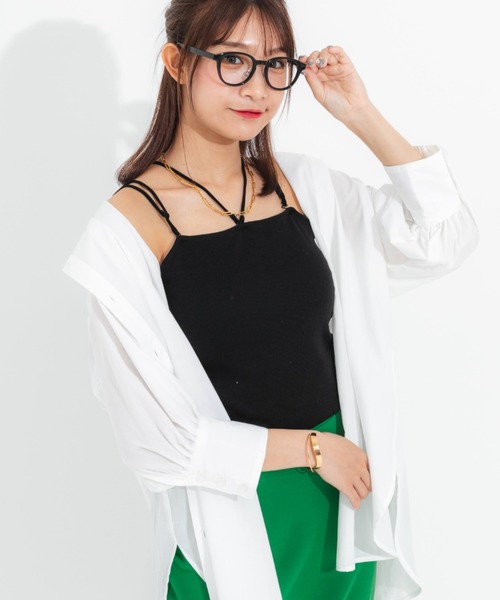 nemne store(ネンネストア)の「背中開きアソートクレリックシャツ(シャツ/ブラウス・レディース・オフホワイト/ピンク/オレンジ/ブルー・フリー)」の7枚目の写真