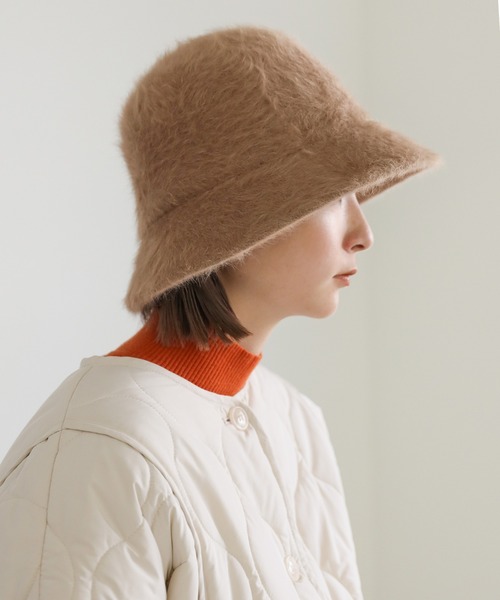 select MOCA（セレクトモカ）の「2022 AW シャギーバケットハット（ハット・レディース・ブラック/ベージュ/オフホワイト・FREE）」の3枚目の写真