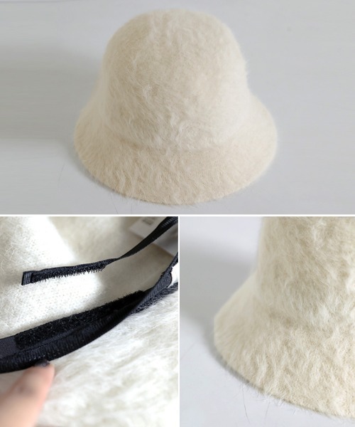 select MOCA（セレクトモカ）の「2022 AW シャギーバケットハット（ハット・レディース・ブラック/ベージュ/オフホワイト・FREE）」の16枚目の写真