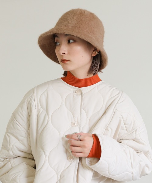 select MOCA（セレクトモカ）の「2022 AW シャギーバケットハット（ハット・レディース・ブラック/ベージュ/オフホワイト・FREE）」の8枚目の写真