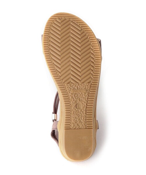 SHOO・LA・RUE（シューラルー）の「◆Tストラップバックゴムサンダル（サンダル・レディース・カーキ/サンドベージュ・35/45）」の8枚目の写真