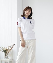 U.S. POLO ASSN. | 【U.S.POLO ASSN./ユーエスポロアッスン】ワンポイント刺繍ポロシャツ(BEY)(ポロシャツ)