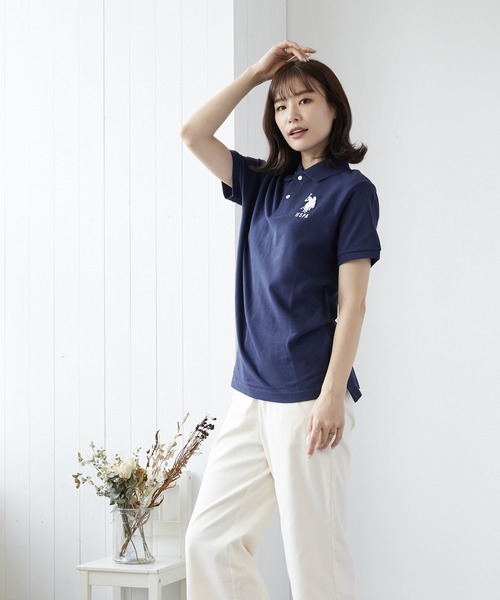 U.S. POLO ASSN.（ユーエスポロアッスン）の「【U.S.POLO ASSN./ユーエスポロアッスン】ワンポイント刺繍ポロシャツ(BEY)（ポロシャツ・メンズ・ホワイト/ブラック/ブルー系その他/ブルー系その他2・MEDIUM/X-LARGE/LARGE/SMALL）」の9枚目の写真