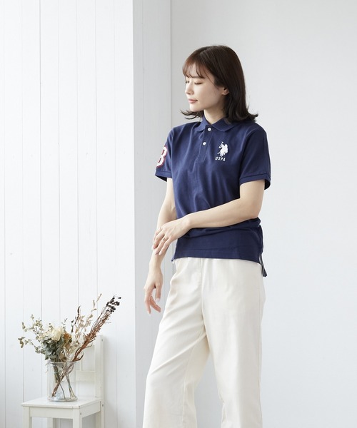 U.S. POLO ASSN.（ユーエスポロアッスン）の「【U.S.POLO ASSN./ユーエスポロアッスン】ワンポイント刺繍ポロシャツ(BEY)（ポロシャツ・メンズ・ホワイト/ブラック/ブルー系その他/ブルー系その他2・MEDIUM/X-LARGE/LARGE/SMALL）」の12枚目の写真