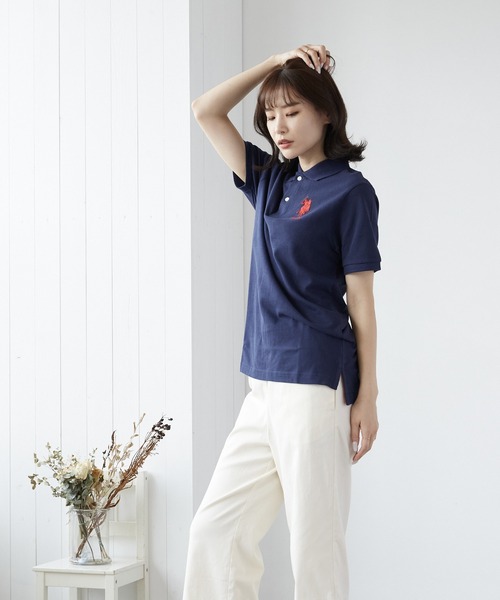 U.S. POLO ASSN.（ユーエスポロアッスン）の「【U.S.POLO ASSN./ユーエスポロアッスン】ワンポイント刺繍ポロシャツ(BEY)（ポロシャツ・メンズ・ホワイト/ブラック/ブルー系その他/ブルー系その他2・MEDIUM/X-LARGE/LARGE/SMALL）」の20枚目の写真