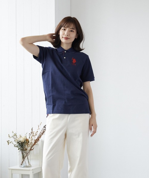 U.S. POLO ASSN.（ユーエスポロアッスン）の「【U.S.POLO ASSN./ユーエスポロアッスン】ワンポイント刺繍ポロシャツ(BEY)（ポロシャツ・メンズ・ホワイト/ブラック/ブルー系その他/ブルー系その他2・MEDIUM/X-LARGE/LARGE/SMALL）」の21枚目の写真