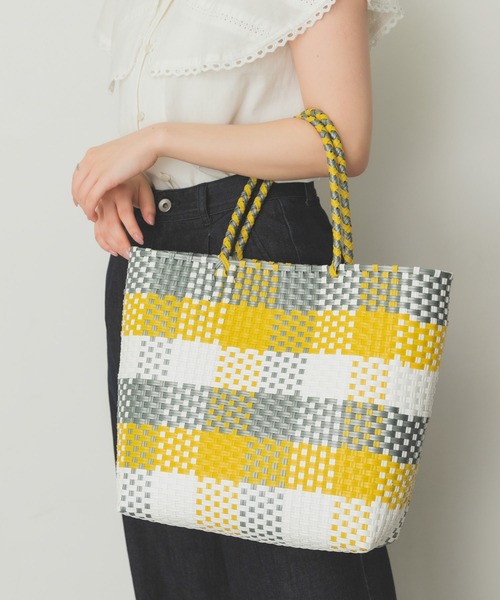 RODE SKO（ロデスコ）の「マルシェバッグ（トートバッグ・レディース・ピンク/イエロー/ブルー・ONE）」の5枚目の写真