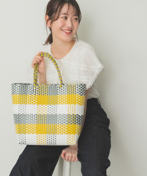 RODE SKO（ロデスコ）の「マルシェバッグ（トートバッグ・レディース・ピンク/イエロー/ブルー・ONE）」の8枚目の写真