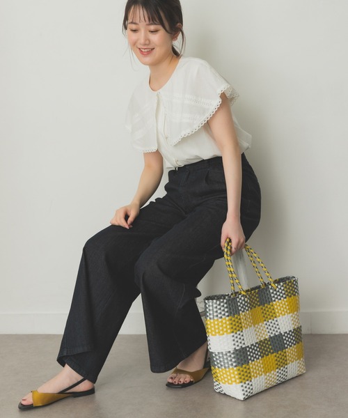 RODE SKO（ロデスコ）の「マルシェバッグ（トートバッグ・レディース・ピンク/イエロー/ブルー・ONE）」の10枚目の写真