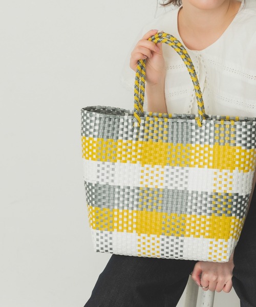 RODE SKO（ロデスコ）の「マルシェバッグ（トートバッグ・レディース・ピンク/イエロー/ブルー・ONE）」の7枚目の写真